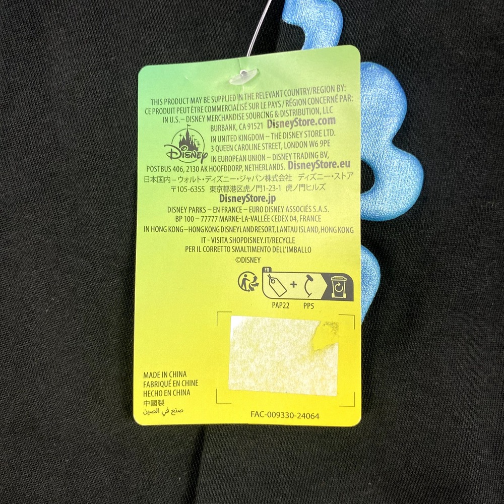 NWT Stitch Spirit Jersey XS Black 626 Celebration Crew Long Sleeve WDW Disney - Picture 4 of 16